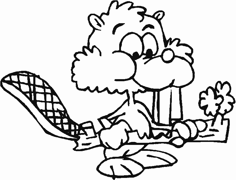 794x605 Beaver Lodge Coloring Page
