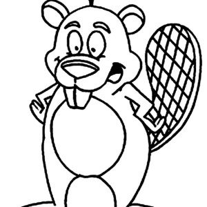 300x300 Drawing Beaver Coloring Page Coloring Sun