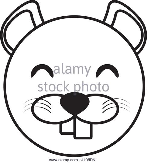 487x540 Outline Beaver Head Animal Stock Photos Amp Outline Beaver Head
