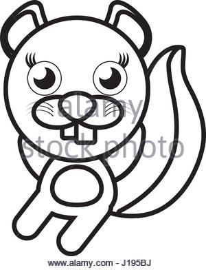 300x392 Outline Beaver Head Animal Stock Vector Art Amp Illustration, Vector