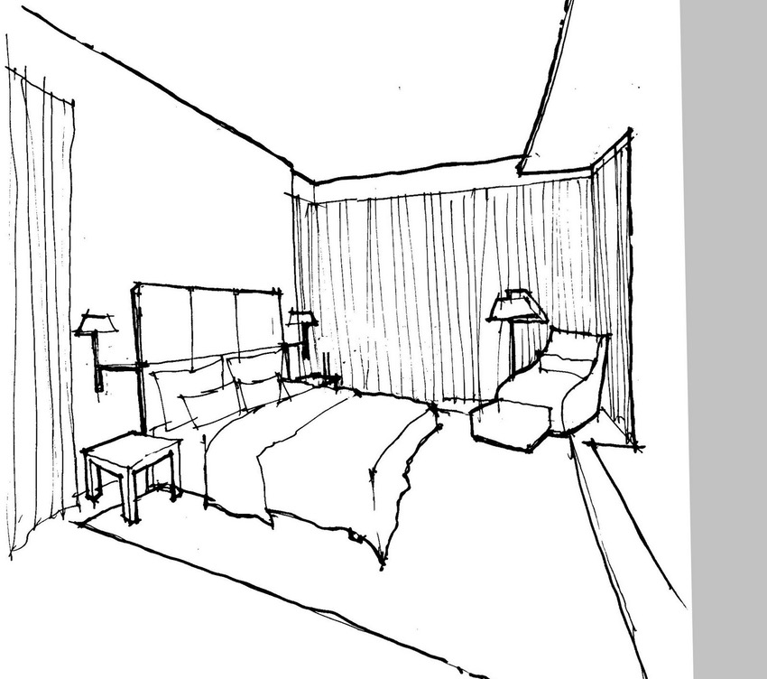 850x752 Floor Plan Rendering Drawing Hand Grid ~ Idolza