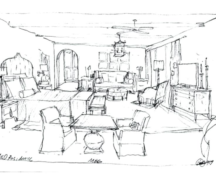 736x594 Bedroom Drawing Tehno