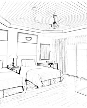 300x372 Beautiful Room Hand Skecth And Drawing. Bedroom. Kahode Home