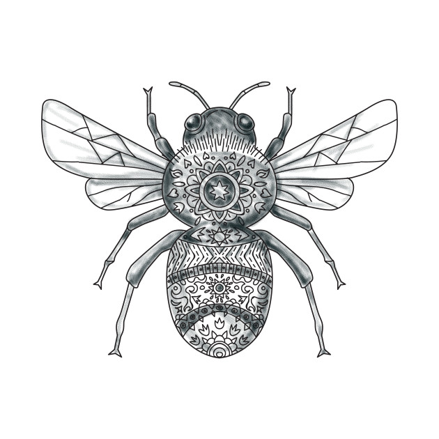 630x630 Bumble Bee Mandala Tattoo