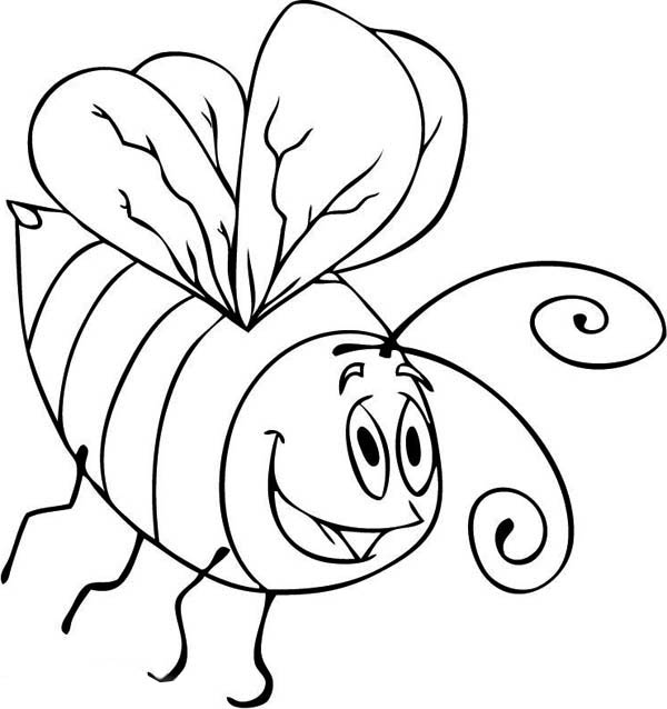 Bee Drawing Cartoon