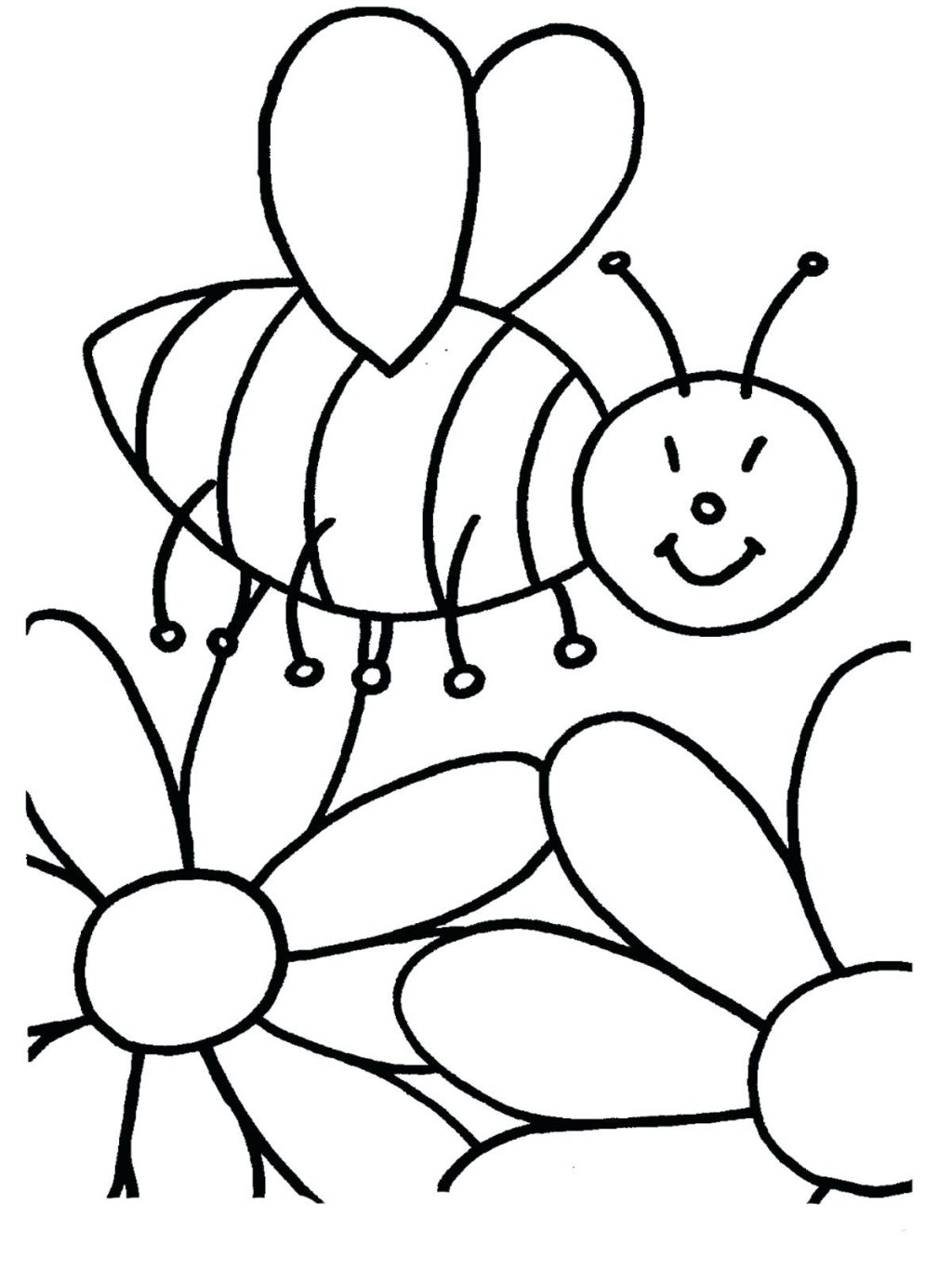 1024x1365 Coloring Pages ~ Flower Coloring Pages Printable The Bee On