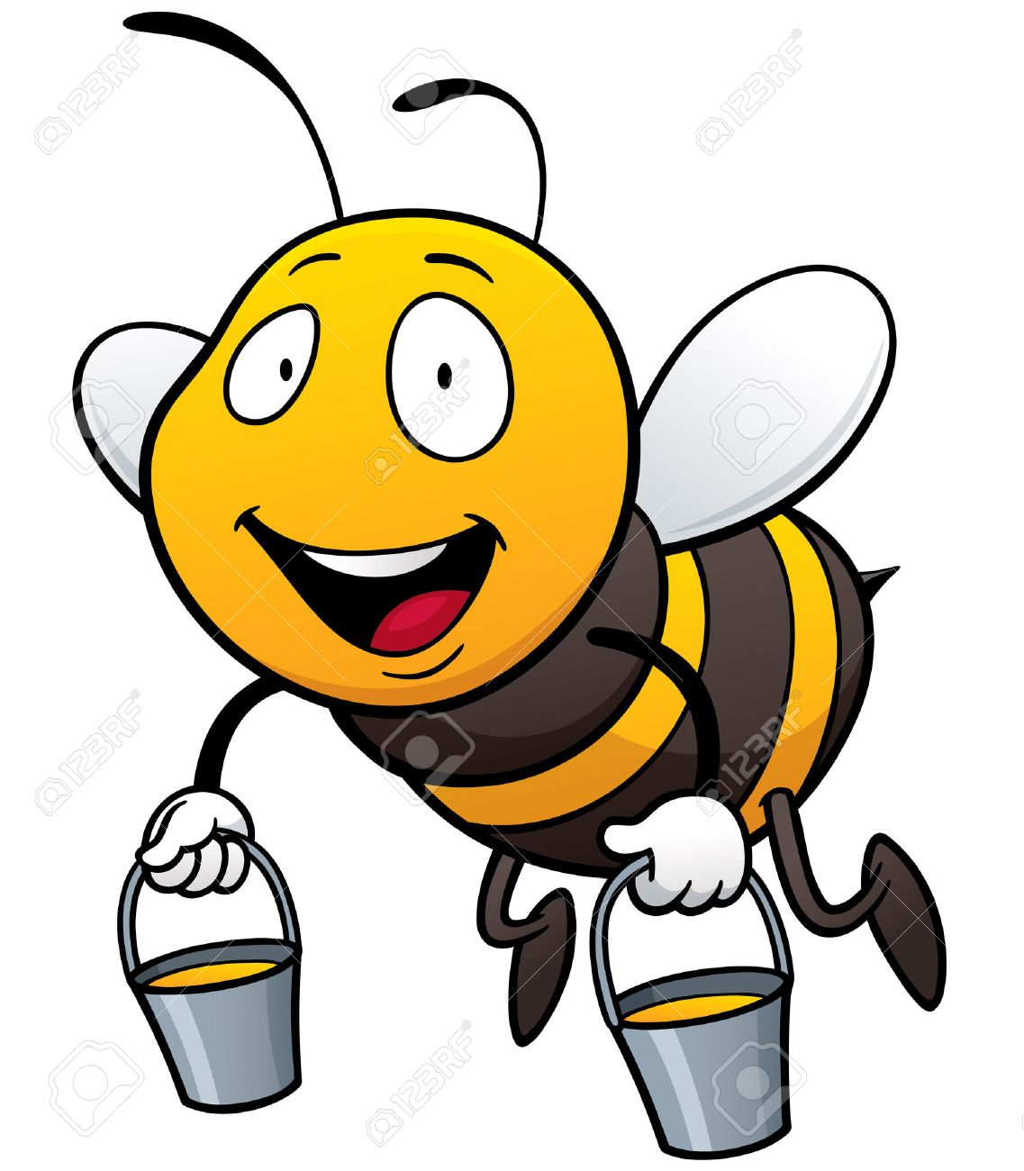 1137x1300 Cartoon Bee Drawing Vector Illustration Of Cartoon Bee Holding
