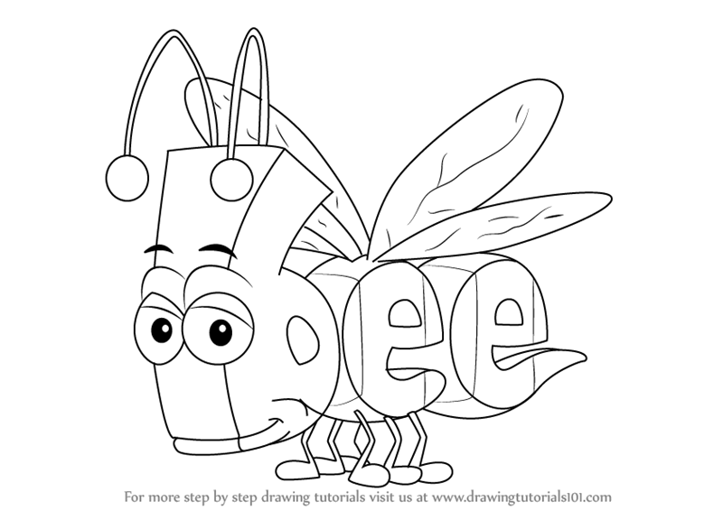 800x566 Learn How To Draw Bee From Wordworld (Wordworld) Step By Step