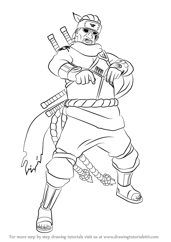 596x842 Learn How To Draw Killer Bee From Naruto (Naruto) Step By Step