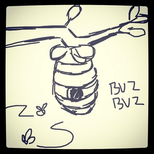 500x500 Beehive Drawings