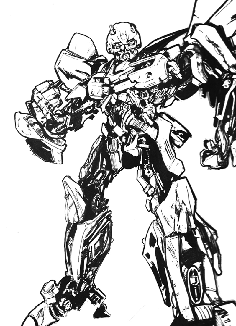 800x1102 Best Bumblebee Transformer Coloring Page 53 For Line Drawings
