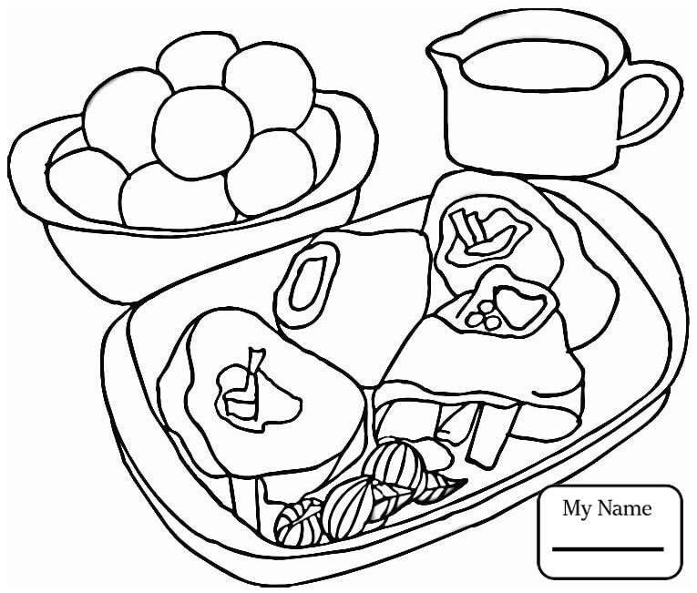 765x651 Coloring Pages For Kids Home Housework Steak With Potatoes Meat