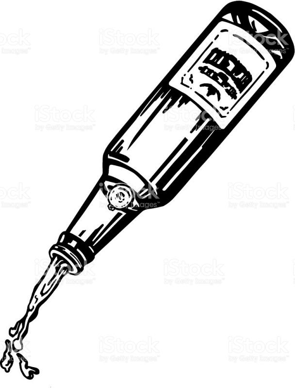 608x800 Beer Bottle Clip Art Black And White