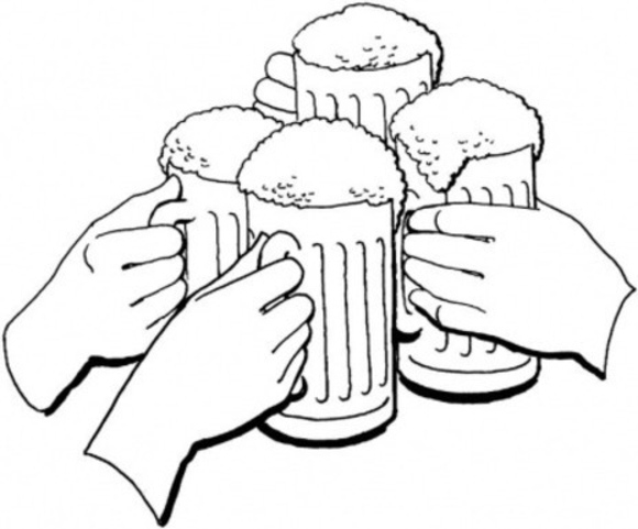 580x481 Beer Can Coloring Pages