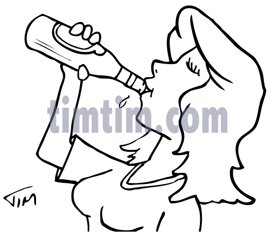 549x463 Free Drawing Of Beer Girl Bw From The Category Cooking Food