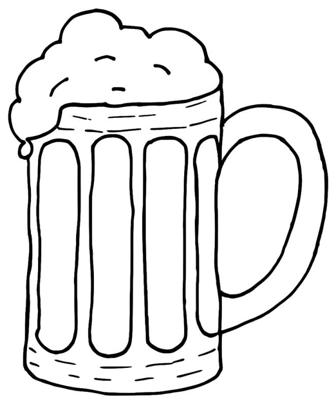 662x800 Beer Glass Clip Art Black And White