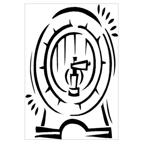 460x460 Keg Drawing Poster