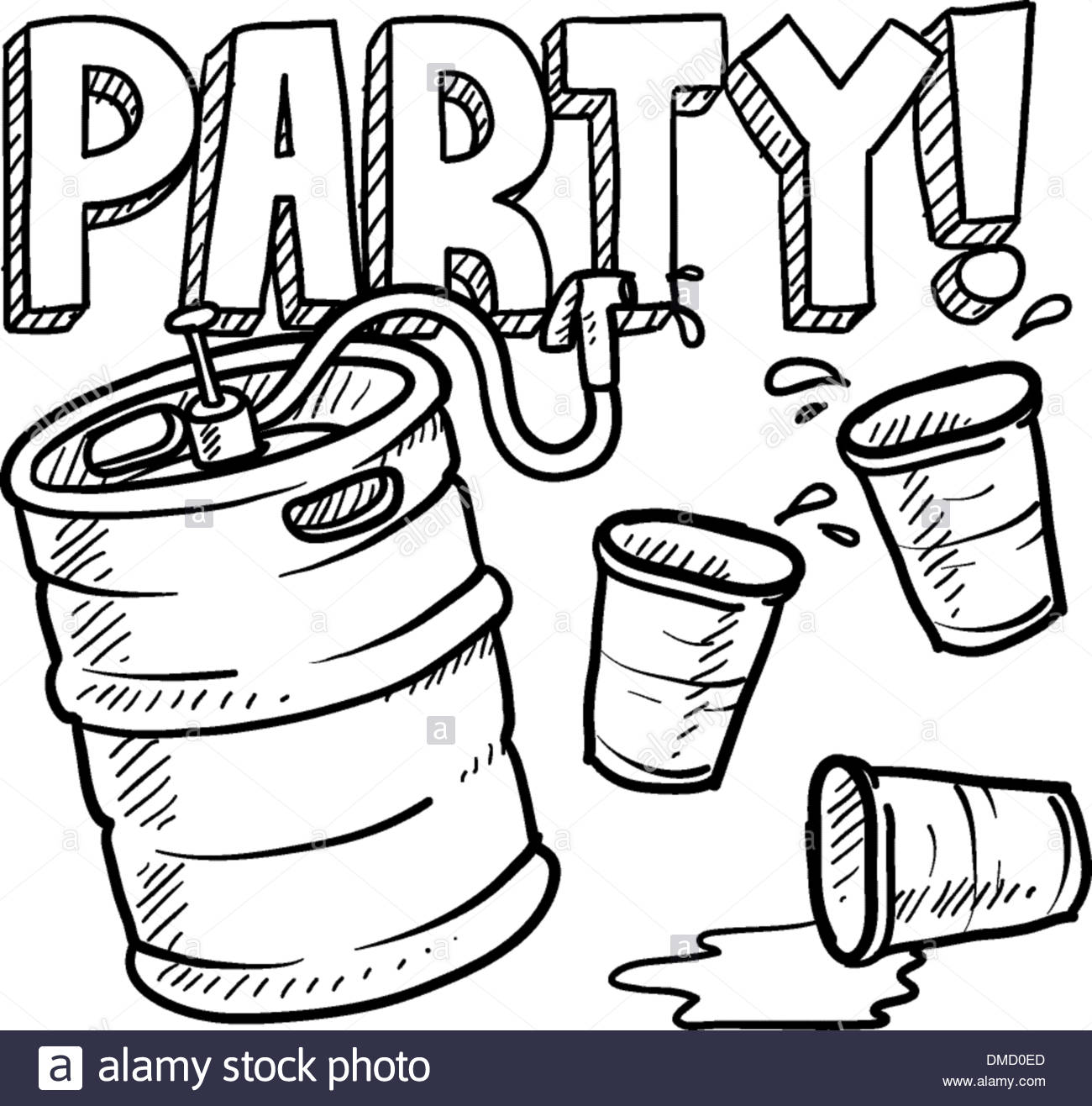1300x1316 Keg Party Sketch Stock Vector Art Amp Illustration, Vector Image