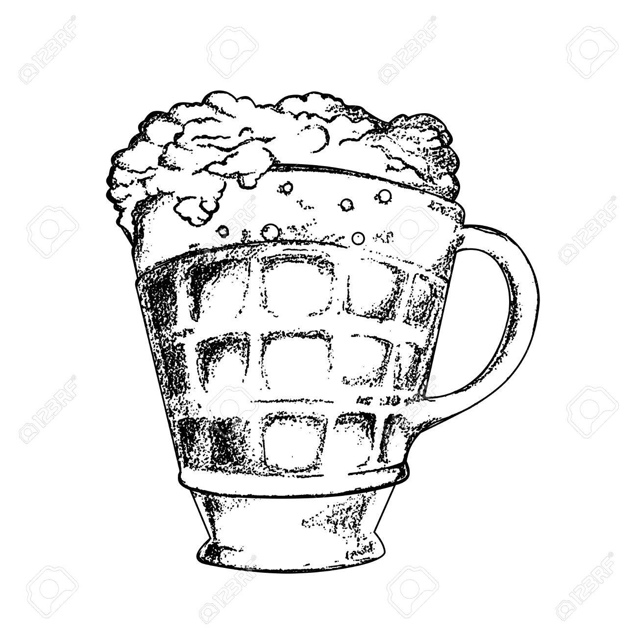 1300x1300 Retro Beer Mug. Poster In Vintage Style. Banner Template