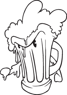 218x310 Beer Mug Decal Holidays Decals Custom Lettering