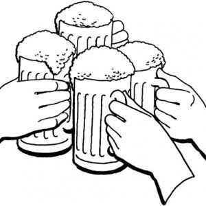 300x300 Beer Stein Coloring Pages Coloring Page