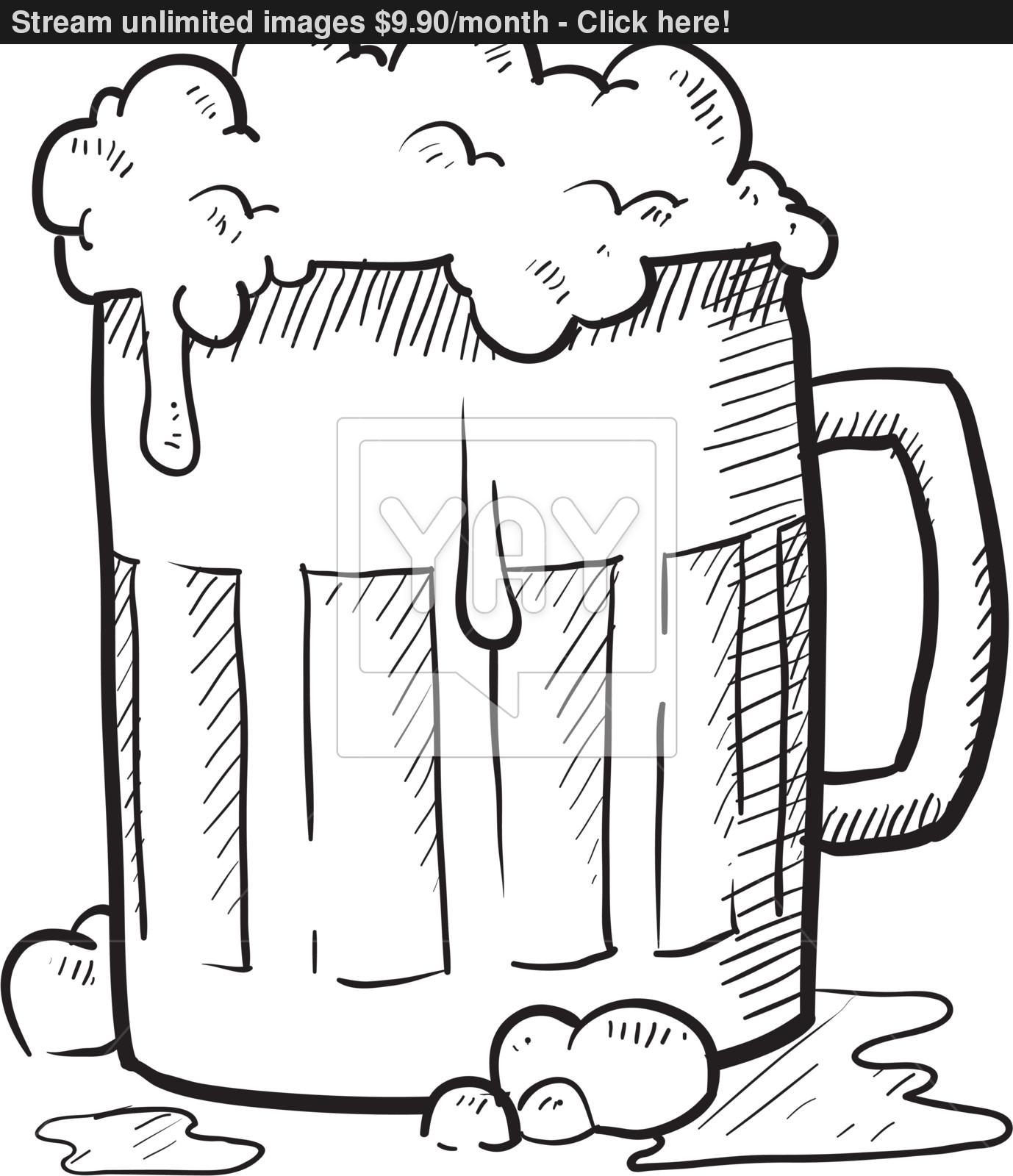 1378x1600 Drawn Beer Beer Stein