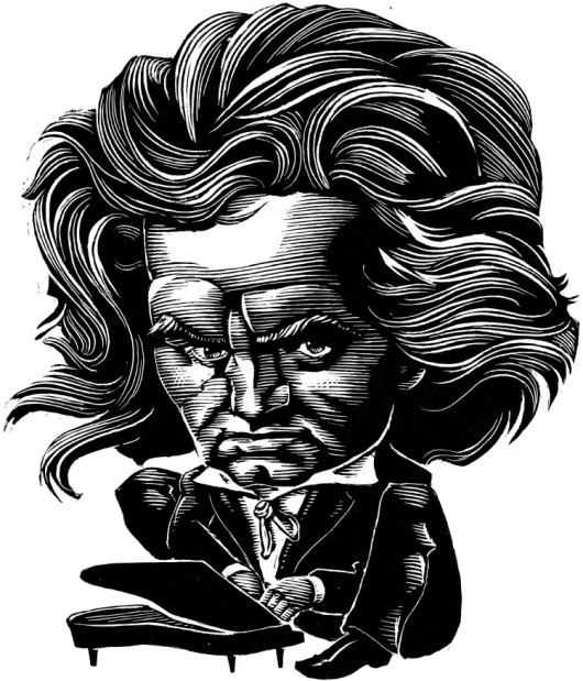 530x619 Beethoven Illustration