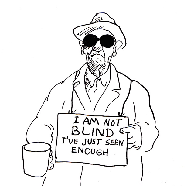 639x612 Blind 44cartoon Humorous Dispassionate