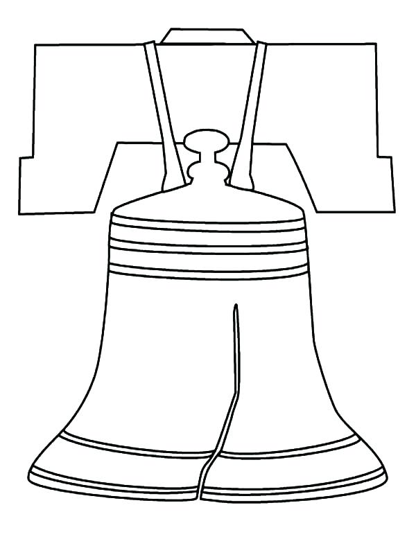 600x778 Cheap Liberty Bell Coloring Page Print Pages Symbols Marine