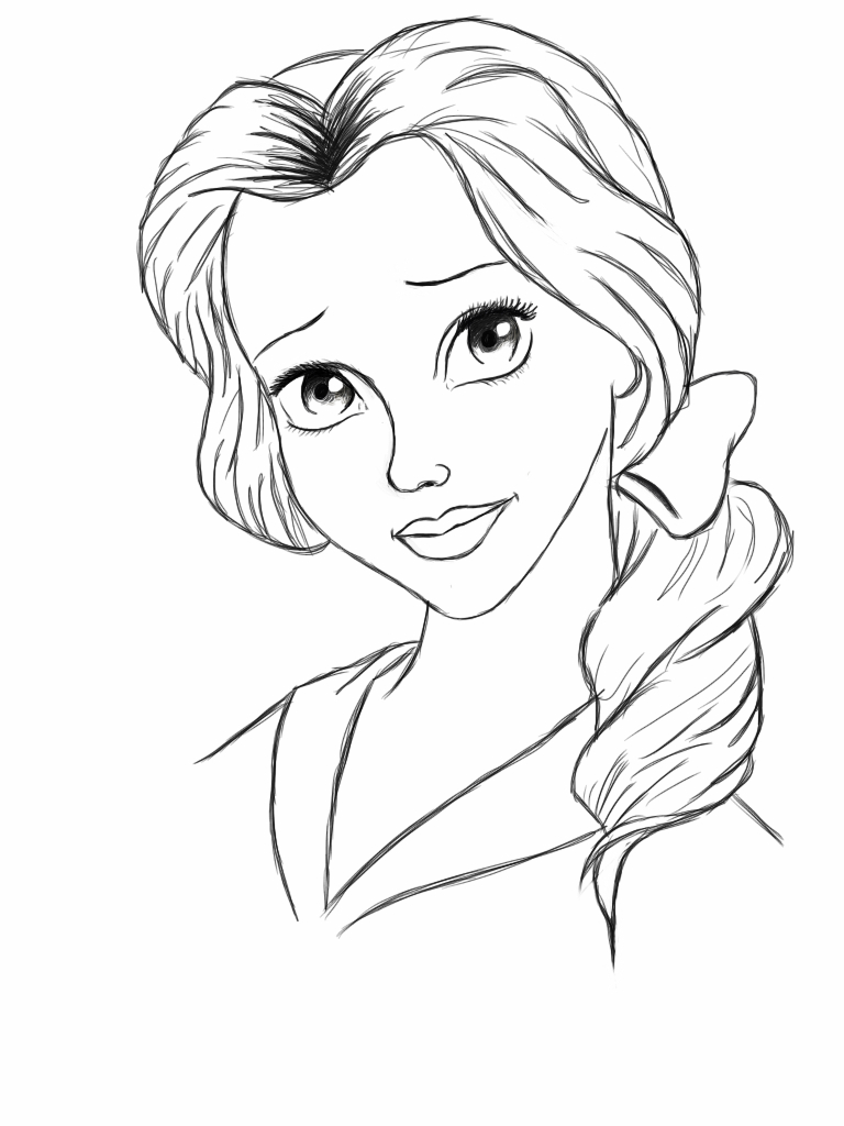 768x1024 Belle Sketch By Torii3