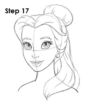 300x388 How To Draw Belle