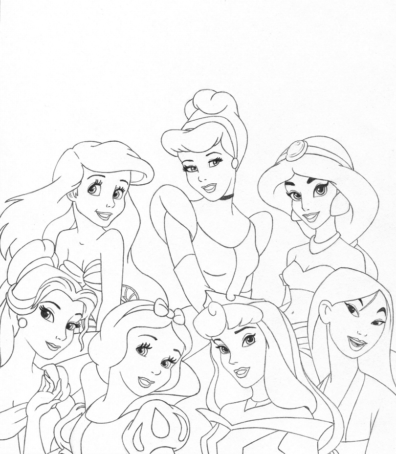 810x929 Pictures Disney Princess Draw,
