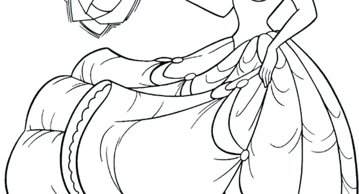 728x393 Princess Belle Coloring Princess Belle Coloring Pages Games Baby