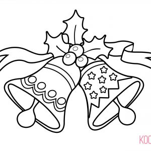 300x300 Coloring Pages For Christmas Bells Fresh Christmas Bell Coloring