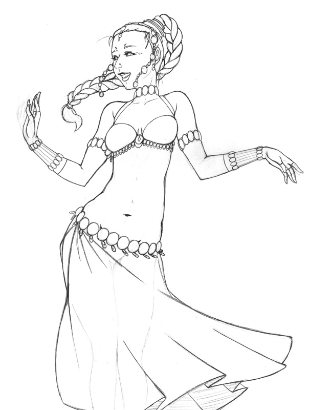 606x800 Bellydancer By Tigerwong
