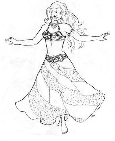 368x450 Belly Dance Pattern