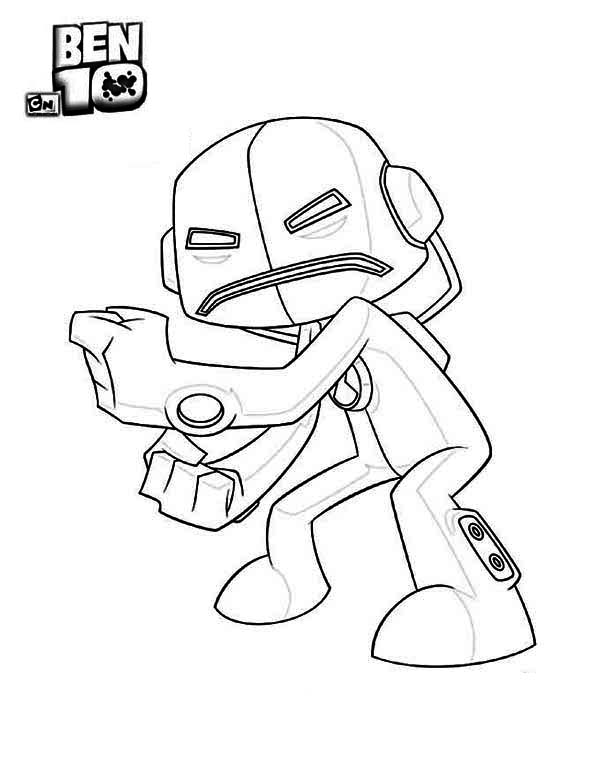 600x776 Echo Echo From Ben 10 Alien Force Coloring Page