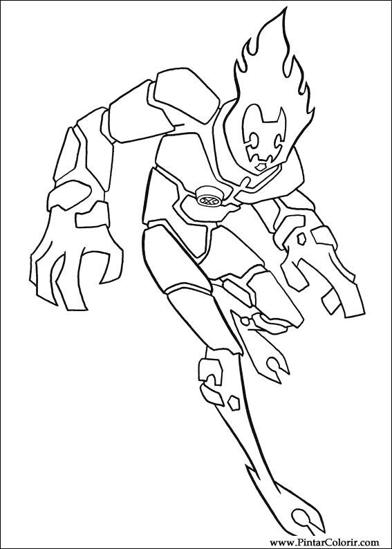 567x794 Drawings To Paint Amp Colour Ben 10