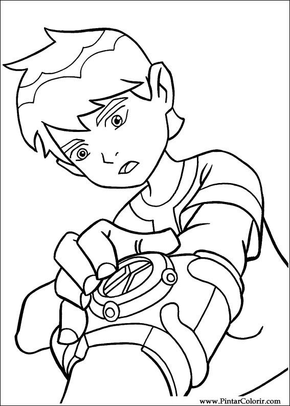 567x794 Drawings To Paint Amp Colour Ben 10