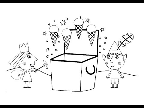 480x360 Ben And Holly's Little Kingdom Ice Cream Coloring Book Pages