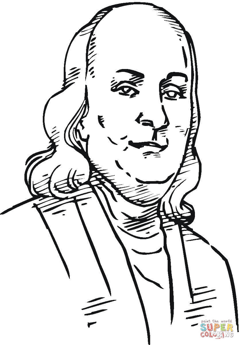 836x1200 Benjamin Franklin Coloring Page Free Printable Coloring Pages