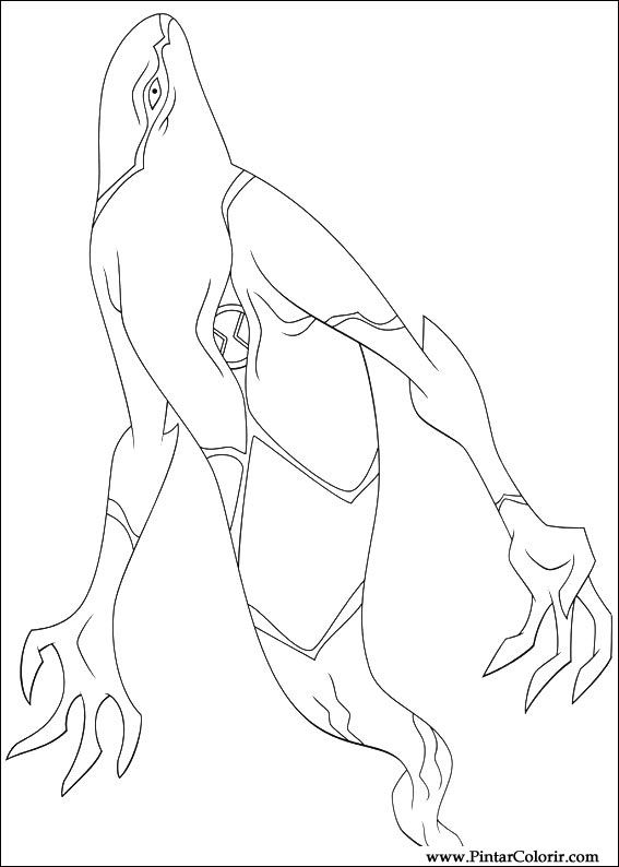 567x794 Drawings To Paint Amp Colour Ben 10