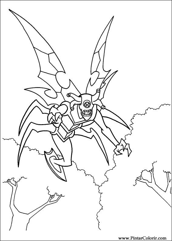 567x794 Drawings To Paint Amp Colour Ben 10