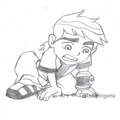 400x400 Young Ben 10 Sketch By Tailzkip