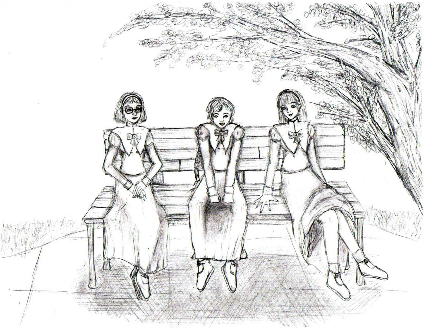 1401x1084 Park Bench B w Version Breadstick Memories On For Park