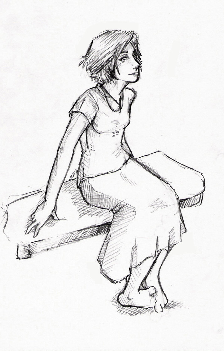 715x1118 Sitting A Bench By Ipzircon