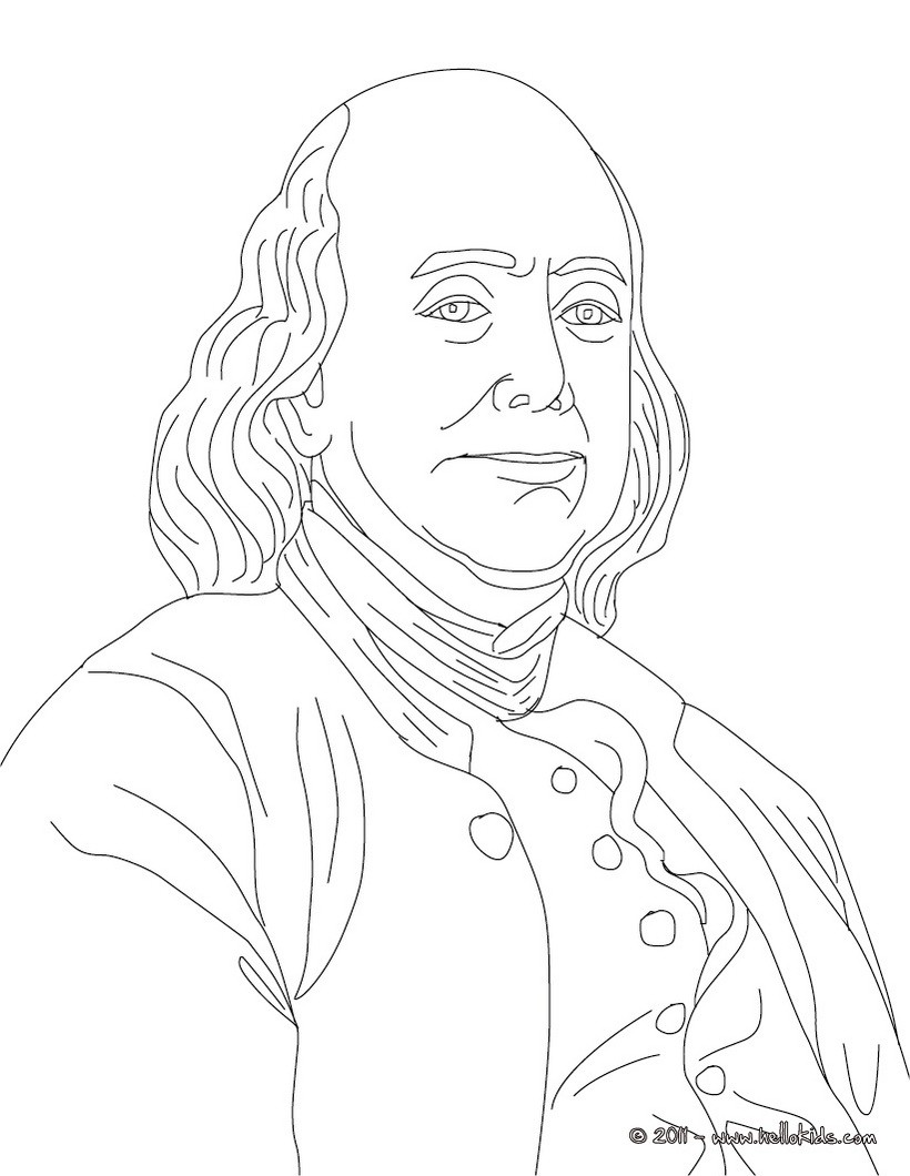 820x1060 Benjamin Franklin Coloring Page Mystery Of History 4