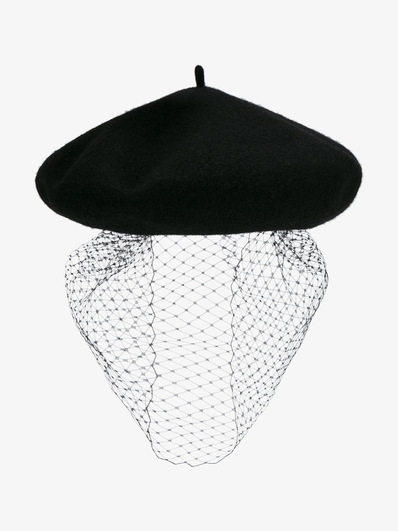800x1067 Silver Spoon Attire Mesh Veil Beret Hats Browns