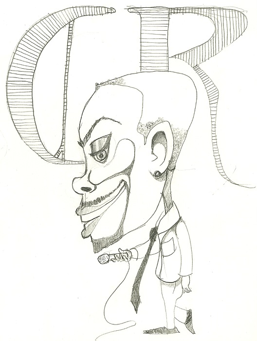 528x700 You Rock Chris Drawing By Douglas Berry