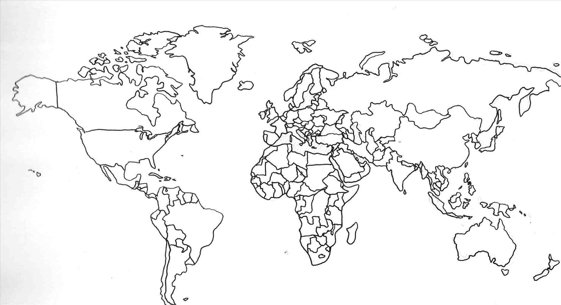 1900x1032 Map Template With Country Names Of The World U Flyga Natten Best